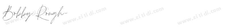 Bobby Rough字体转换